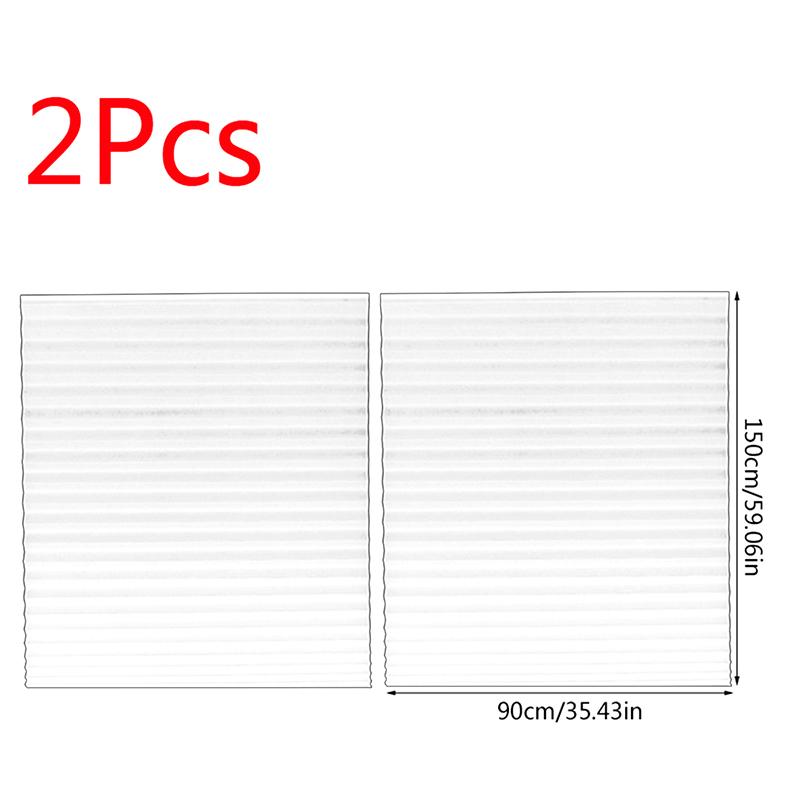 2 шт. Затемняющий свет Модный Блэкаут Рулонная штора Защита от солнца Беспроводная штора Сделай сам Плиссированные жалюзи Самоклеящаяся оконная штора