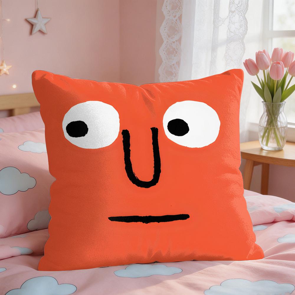 Aesthetic Art JJeanJullien Cushion Cover Square Short Plush Pillow Case Living Room Sofa Home Decor Funda X