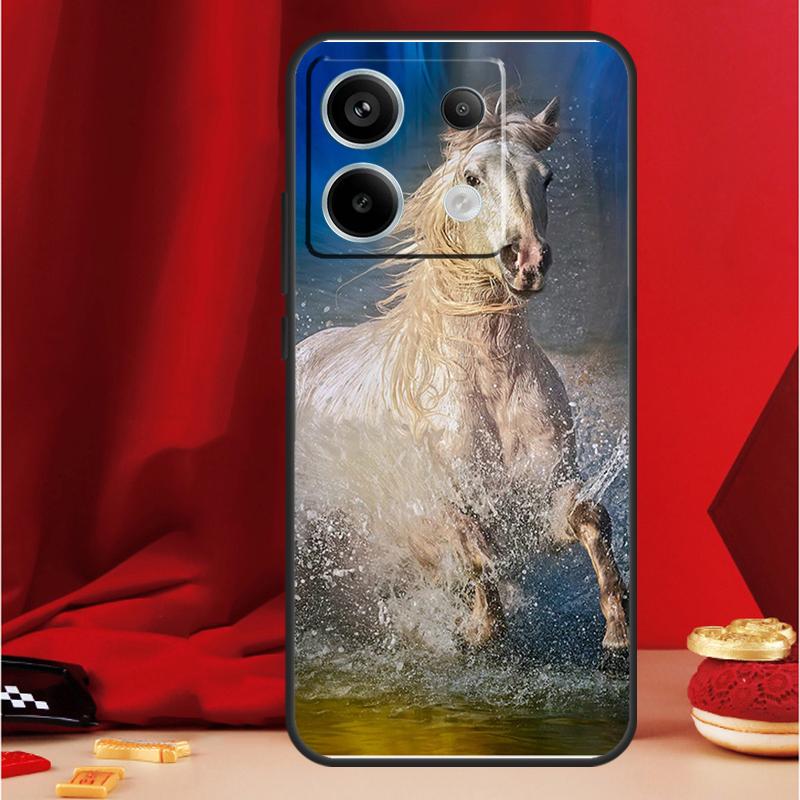 Чехол Бегущие лошади для Xiaomi Redmi Note 14 Pro 13 12 11 10 15 Pro Plus Redmi 15 14C 13C 10C 12C 15C Funda