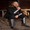 Medieval Steel Bracers Leg Greaves LARP Armor, Knight Cosplay, Renaissance Fair, Viking Costume, SCA Arm Guards, Fantasy Accessories