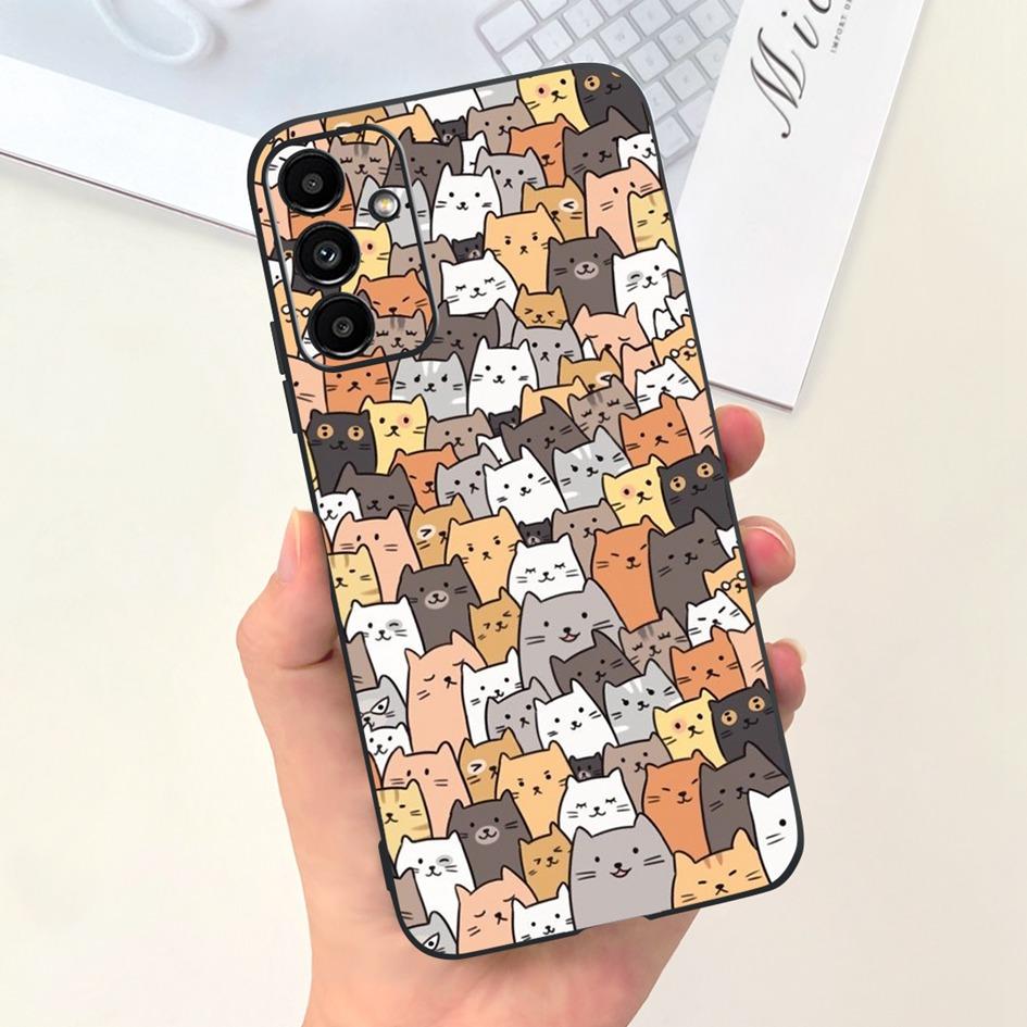 Для Samsung A14 5G 2023 Чехол Милый Желтый Утенок Кот Мультяшный Funda Для Samsung Galaxy A14 SM-A145F SM-A146B Чехол для Телефона A 14 Etui