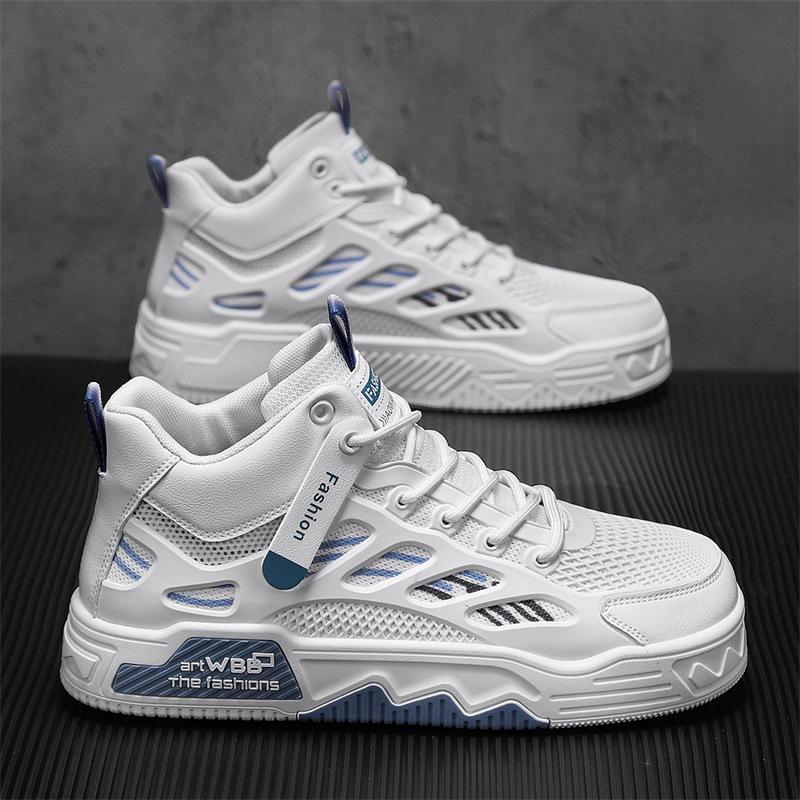 Мужская обувь из дышащей сетки, повседневная обувь для сноуборда, высокая платформа, спортивная модная обувь