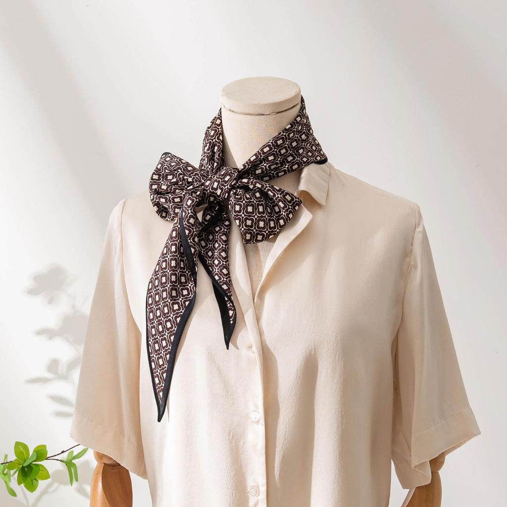 Elegant 2025 Mulberry Silk Double Crepe Scarf for Women - Stylish Sun Protection & Warm Shawl, Perfect for Commutes and Fashionable Outings