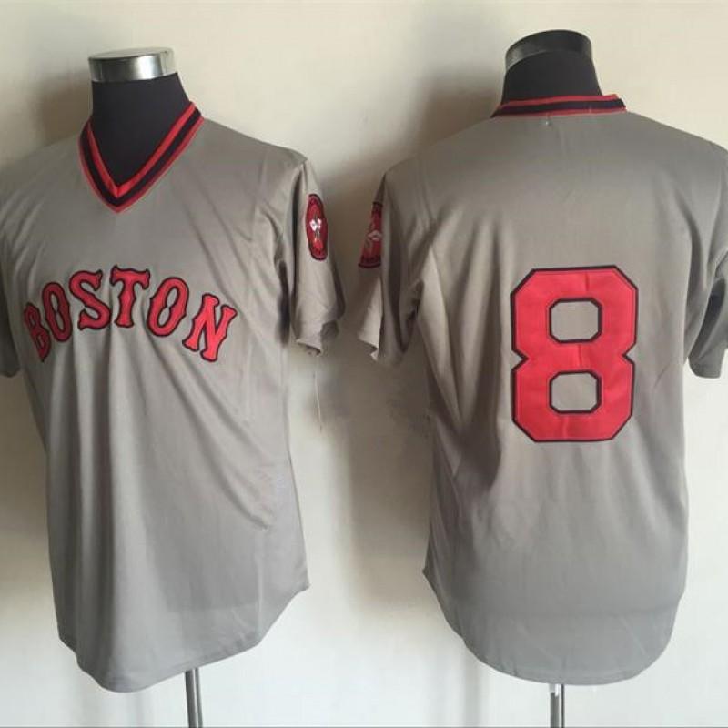 Vintage Boston Red Sox Baseball Jersey Unisex Cotton Blend Sport Cap Fans Outdoor Casual Wear