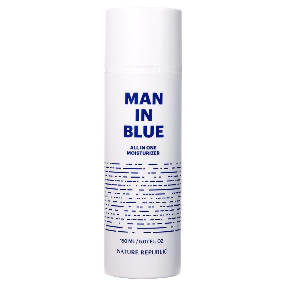 Nature Republic Man In Blue All-in-One Moisturizer Deep Hydrating & Refreshing Marine Skincare for Men 150ml