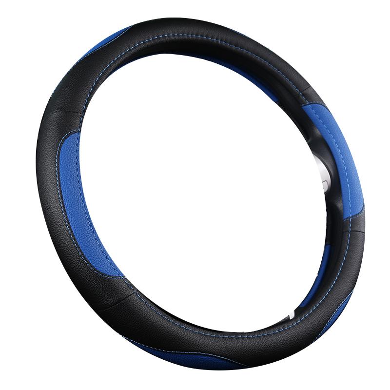 Моточехлы автомобильный противоскользящий кожаный чехол на руль Универсальный автомобильный защитный чехол на руль модный стиль 38 см