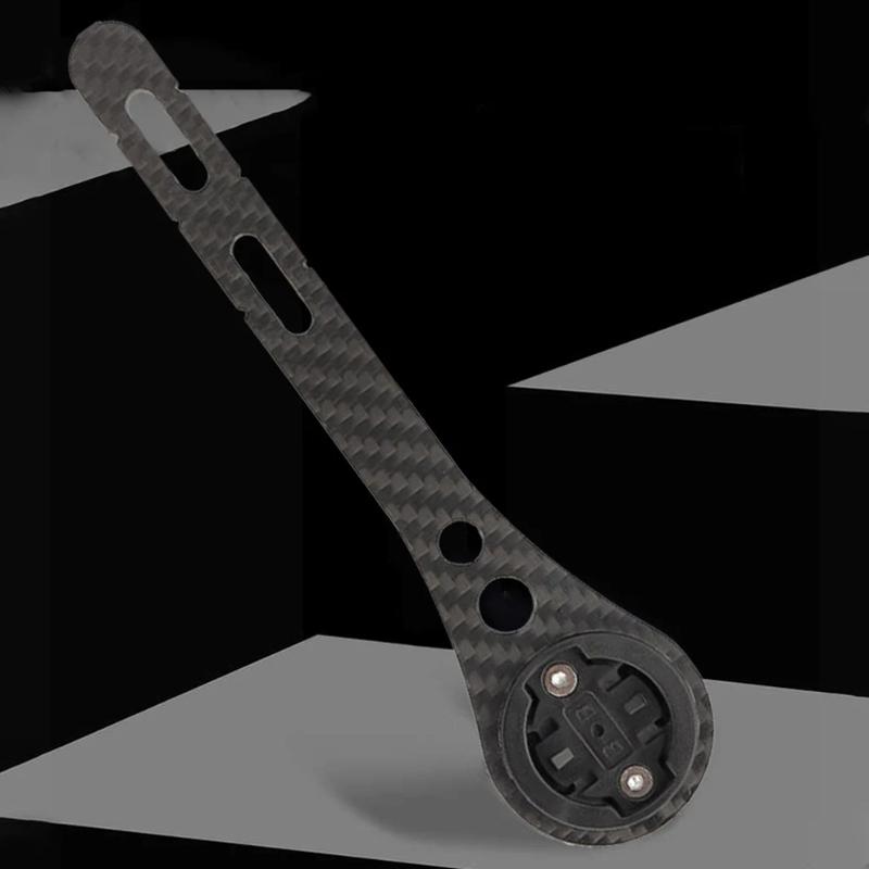 Carbon Fiber Bicycle Computer Holder Bike Handlbar Computer Mount Cycling Speedometer Support Holder for Garmin Bryton Wahoo