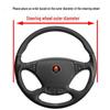 All-Season Universal Steering Wheel Cover for Trucks, Buses, and Coaches (40-50CM)