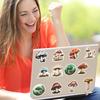 50PCS Trendy Mushroom Graffiti Stickers, Waterproof Decals for Luggage, Laptop & Decoration