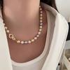 Жемчужное ожерелье Star Ni Ni имеет ту же самую цепочку на шею Shijia конфетного цвета, атмосферную легкую роскошь, высококачественную цепочку на ключицу для женщин