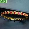 Natural Real Red Ruby Bangle 925 Sterling Silver 3 *5mm 0 .35ct *11pcs Gemstone For Men Or Women Fine Jewelry J222235
