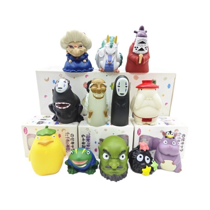 Spirited No Away Face Man Anime Character Figure Abs Collectible Finger Set Toy