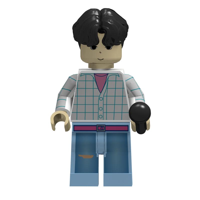 KPOP Охотники на демонов Мультяшная кукла Конструктор Каваи Мини-коллекция Экшн-фигурка Голова Сборка Игрушки Детские Образовательные Игрушки Рождественский подарок