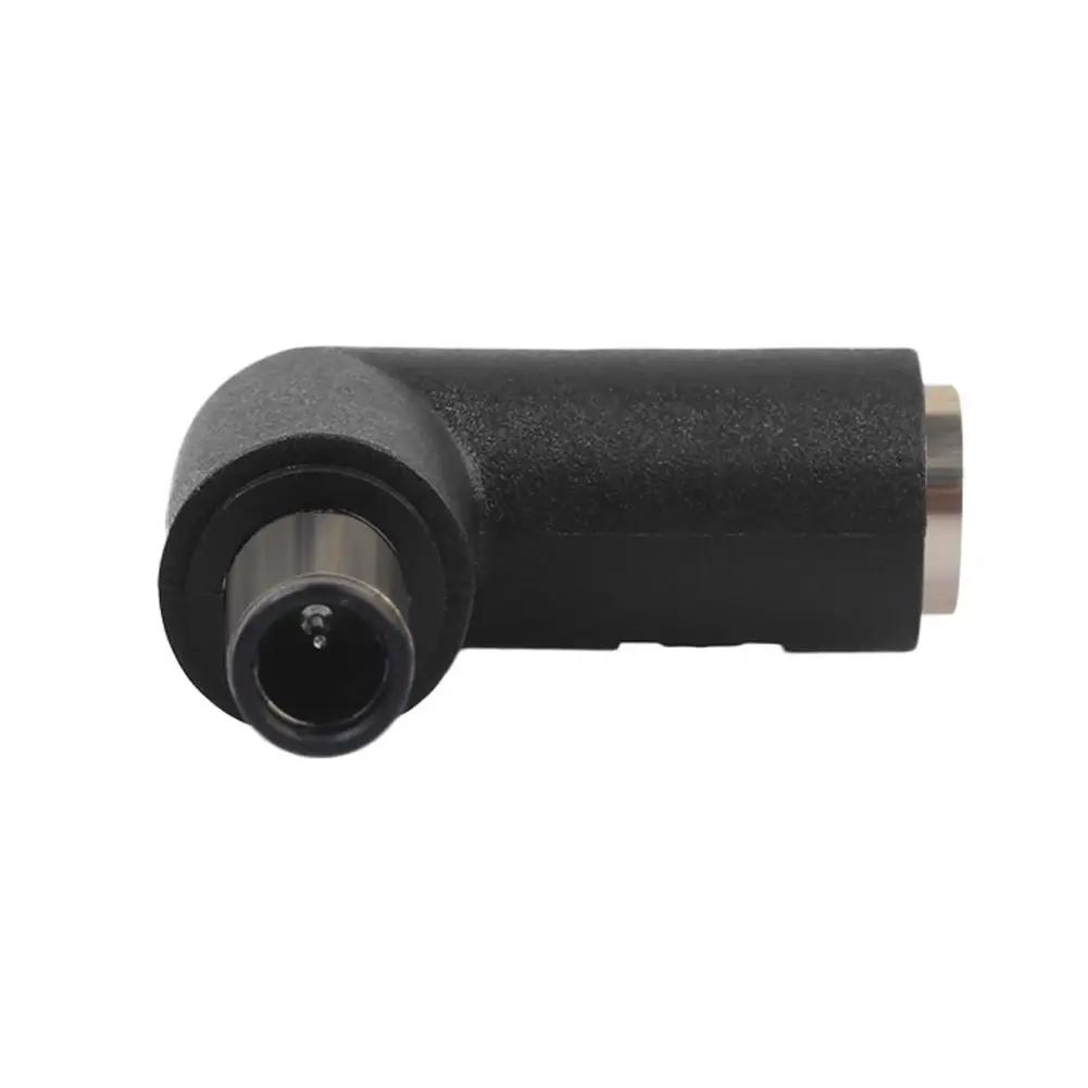 DC 7.4mm X 0.6mm Female To Male 90 Degree Right Angled DC Power Plug Connector Adapter Converter for DELL HP Laptop Tablet PC