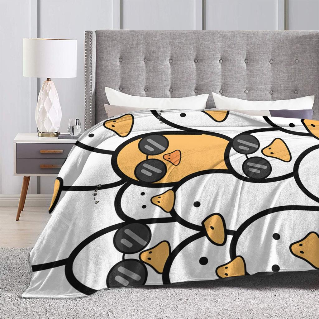 Cute Cartoon Duck Super Soft Blanket Girls Boys Plush Throw Blanket Fashion Living Room Flannel Bedspread Sofa Bed Cover
