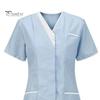 Униформа медсестры, скрабы, топы, женские комбинезоны с v-образным вырезом и короткими рукавами, карманы, лоскутная цветная рабочая одежда для кормления, рабочая одежда