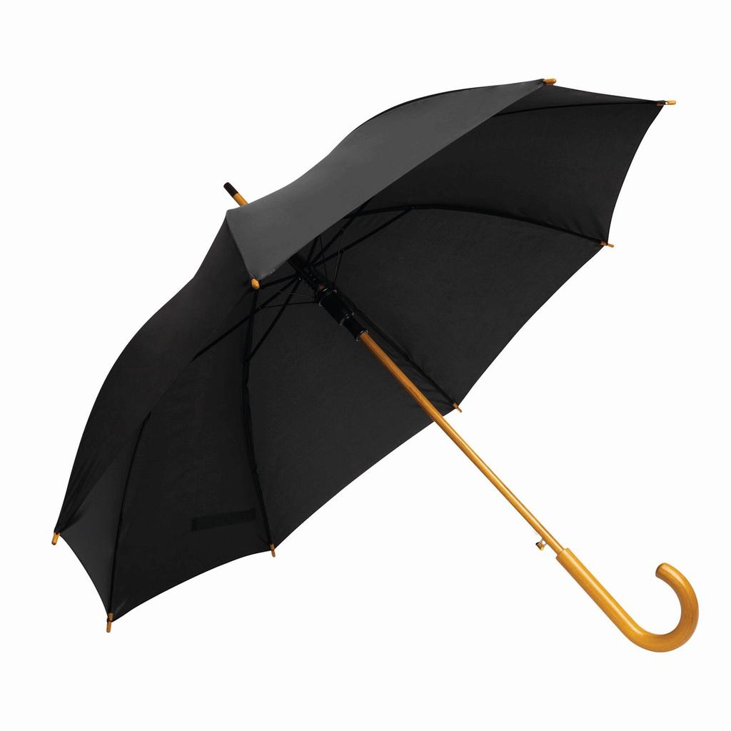 L-Merch Tango Wooden Handle Automatic Stick Umbrella
