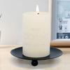 Mini Wrought Iron Candle Holder Creative Simple Geometric Saucer Romantic Candle Cup Table Decoration