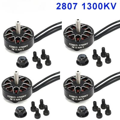 4 шт. 2807 бесщеточный двигатель X2807 1300KV 1500KV 1700KV 2-6S 4 мм подшипник вала двигателя для RC FPV Racing Drone Multicopter DIY Обновление Запчасти