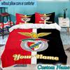 Custom Name Benfica Football Club Crest 3PCS Bedding Set For Bedroom Dormitory,Including 1pc Duvet Cover And 2pcs Pillowcases Large size Fan gift