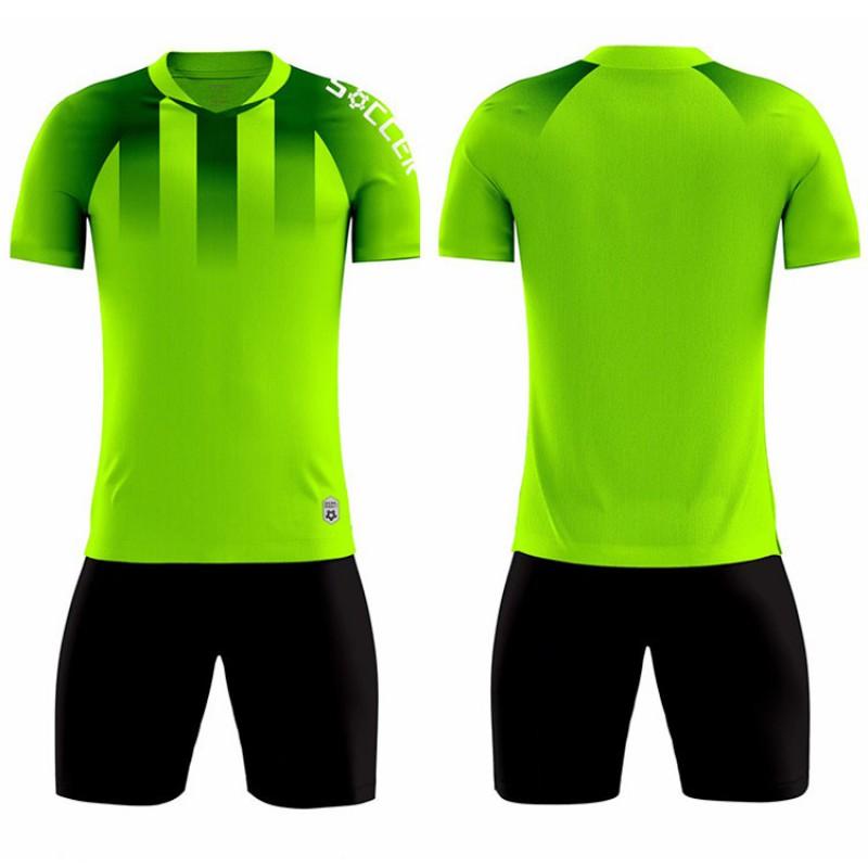 Kids Short Sleeve Soccer Jersey Breathable Team Uniform Boys Girls Customizable