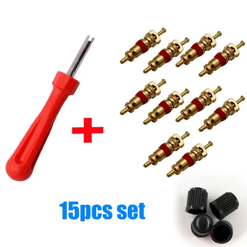 Car Slotted Handle Tire Valve Stem Core Remover Screwdriver for Bicycle Motorcycle Tire Repair Install Tool Kit Auto Accessories