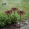High-quality Metal Decorations Rustic Flower Garden Stakes, Large Rusted Iron Yard Art, Long-lasting Outdoor Ornaments 19.39 Inch Weather-Resistant