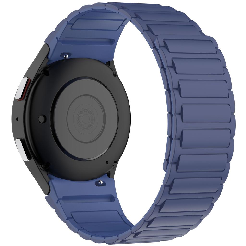 Мягкий силиконовый магнитный ремешок без зазоров для Samsung Galaxy Watch 8 Classic 46 мм, спортивный ремешок для Galaxy 7/6/5/4 40 мм 44 мм 45 мм 47 мм 43 мм с изогнутыми концами.