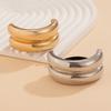 Metal Ponytail Holder Hair Cuff Punk Golden Silver Color Alloy Half Circle Elastic Hair Tie Metal Ring Hair Band Wrap Women Girls Hair Accessories
