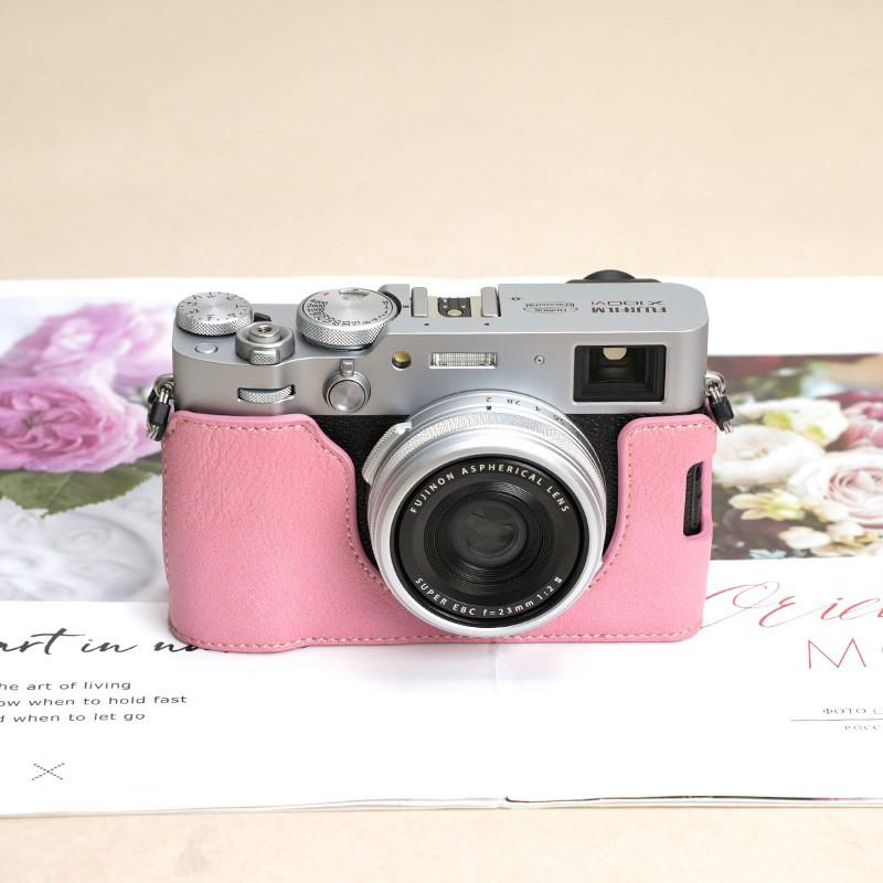 PU Leather Camera Case Fujifilm X-T5 X-T4 X-T30 II X-T20 X-S10 X-S20 X100VI Compact DSLR Protective Sleeve Bag