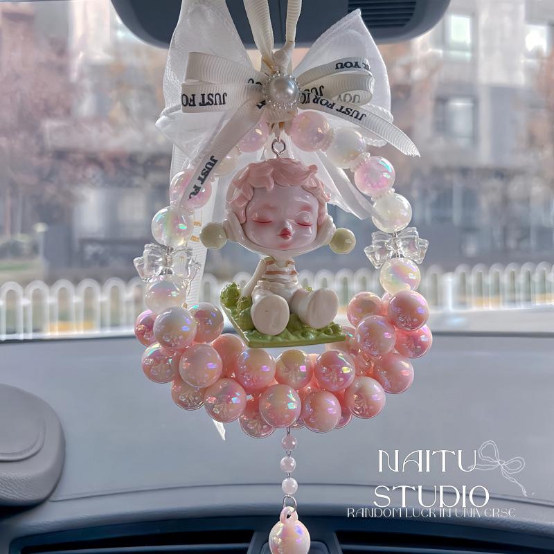 Роскошное украшение-бант на зеркало заднего вида для автомобиля Bubble Car - Ручная работа, DIY, Подарок