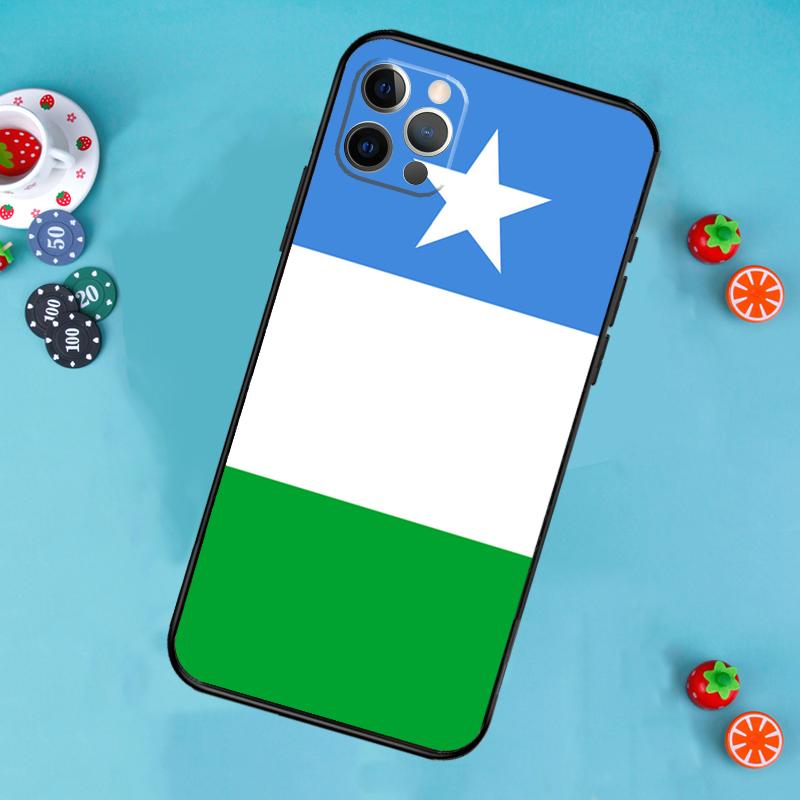 Puntland State Somali Flag Phone Case For iPhone 17 Air 13 16 15 11 12 14 Pro Max 13 12 mini 15 16 Plus 16e Cover Funda