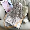 Korean design fashion printed silk scarf 1116 summer new fashion neck scarf headscarf with shirt square scarf