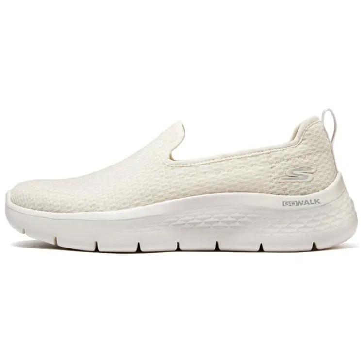 Skechers Go Walk Fle Fabric Slip Cushioning Breathable Cushioning Breathable Low top Casual Shoes Women's Ivory (Unisex) Walking Shoes