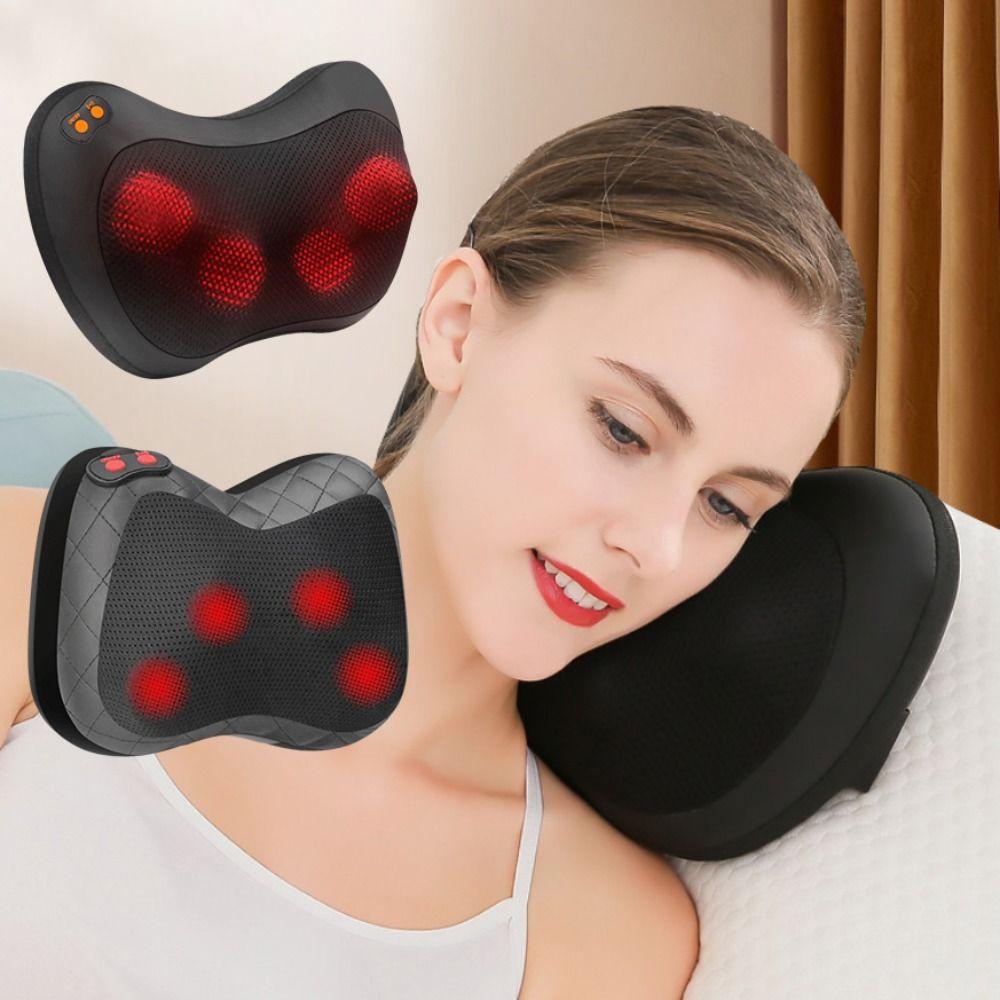 With Heat Neck Massage Pillow 3D Simulation Electric Massage Pillow Shiatsu Massager  Car Home