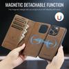 2-in-1 Magnetic Detachable Wallet Case for iPhone 13/13 Pro/13 Pro Max - PU Leather, Card Slots, MagSafe Charging, 360° Protection & Kickstand