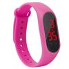 Ultra Thin Boys Girls Silicone Rubber Band LED Digital Sport Fitness Wrist Watch