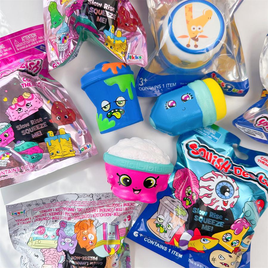 Шопкинс Элф для покупок Squish-dee-lish Сюрприз-бокс Серия Еда Серия Мусор Снятие стресса Сжимаемый Телескопический Кавайный Милый Подарок для ребенка