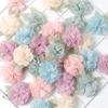 5/10Pcs 6.5cm Organza Gauze Flower DIY Wedding Dress Clothing Shoes Hats Decoration Hairpin Jewelry Accessories Fabric Flowers