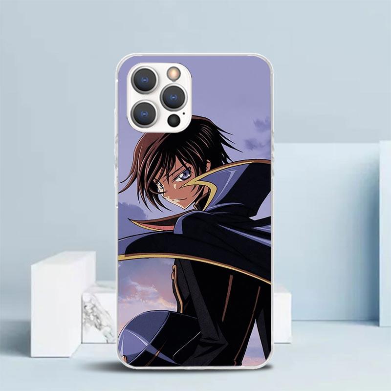 Мягкий чехол Code Geass для iPhone 16 17 Air 15 14 Pro Max 16E Чехол для телефона 13 Mini 12 11 7 SE 8 С рисунком Подходящие чехлы 16 17