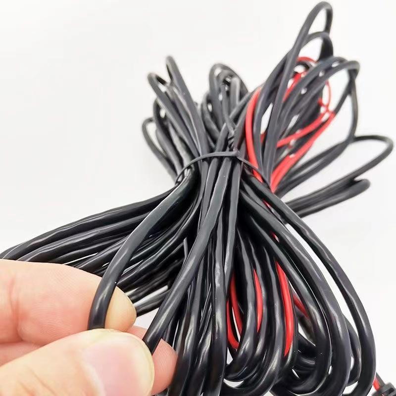 Car Backup Rear View Camera 2.5mm Extension Cable 5 Pin Cord Wire For Any Vehicle 12V Power Outlet Plastic And Metal Cables