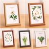 Circular Wood Picture Frame Stand Multicolor Picture Display Frame Simple Photo Frame  Gift