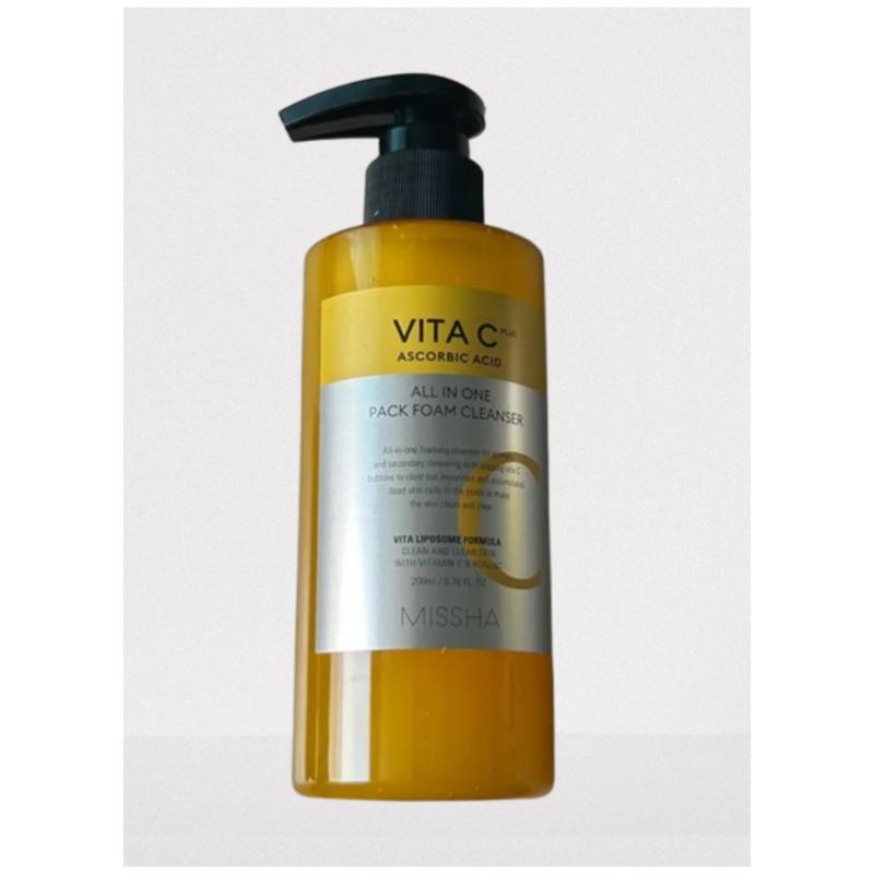 Missha Vita C Plus Очищающая пенка-маска «Все в одном», 200 мл, 1 шт.
