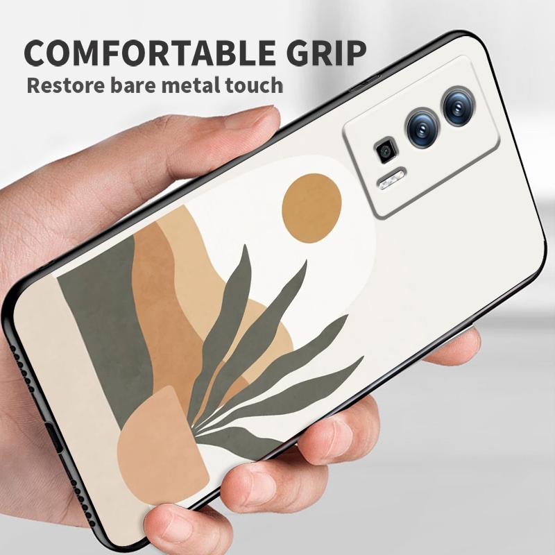 Vintage Flower Leaves For Xiaomi Redmi 9A 9C 9AT 10C 9 9T 10 12C 13C 8 12 K60 A1 K50 K40 5G Black Soft Phone Case