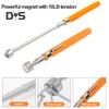 Телескопический магнитный съемник с карманным зажимом Компактный размер Портативный Широко используемый портативный выдвижной магнитный стержень