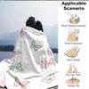 1Pc Butterfly Watercolor Background Blanket Soft And Comfortable Casual Warm Camping Travel Christmas Halloween Xmas Gift Em92856