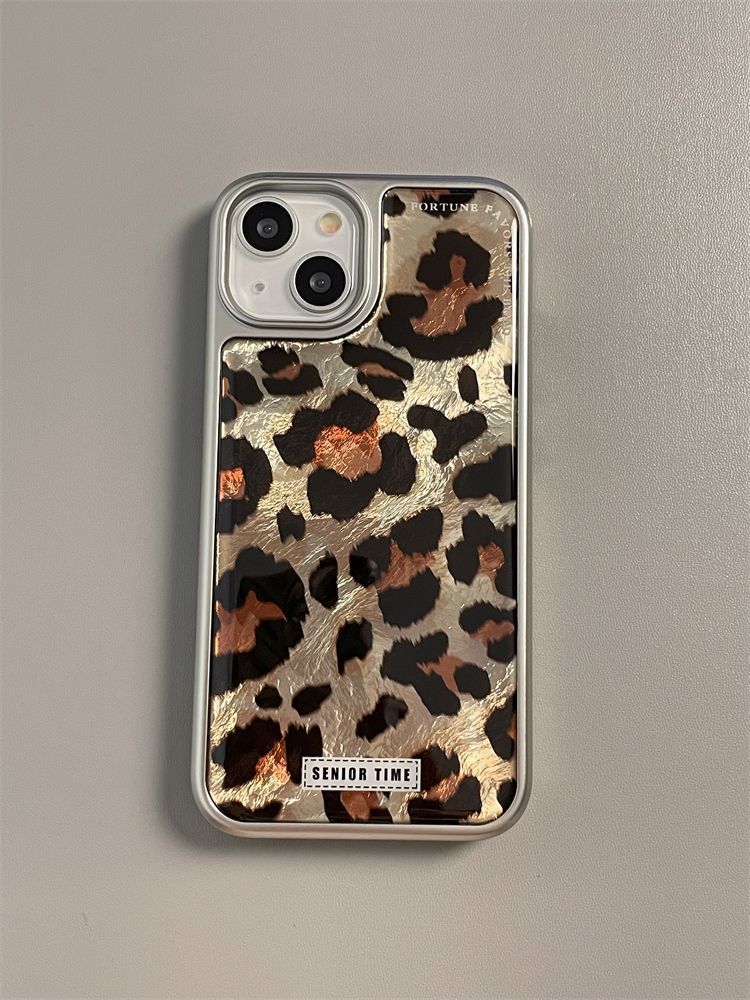 Японский Корейский Нишевый Модный Леопардовый Принт Для IPhone 16 Pro Max 15 Pro Противоударный Полностью Охватывающий Чехол Для Iphone 11 12 13 Жесткий Корпус