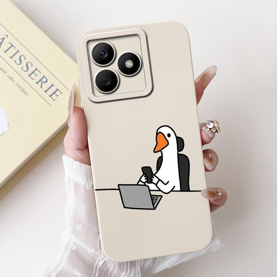 Чехол для Realme C61 Чехол RealmeC63 RMX3939 Роскошный Чехол с Конфетной Расцветкой Мягкий Силиконовый Чехол для Realme C63 C 61 Narzo N63 Сумки RealmeC61