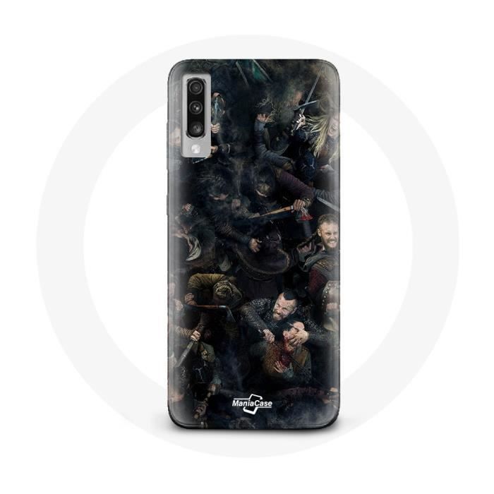 Coque - Vikings - Samsung Galaxy A50 - Souple - Noir - Protection