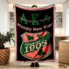 Alpha Kappa Alpha Print Blanket - Soft & Comfortable, for Bedroom, Travel, Sofa, Home Decoration - Birthday Christmas Gift for Friend